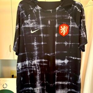 Netherlands National Team Nike 2022/23 Pre-Match Top - Black